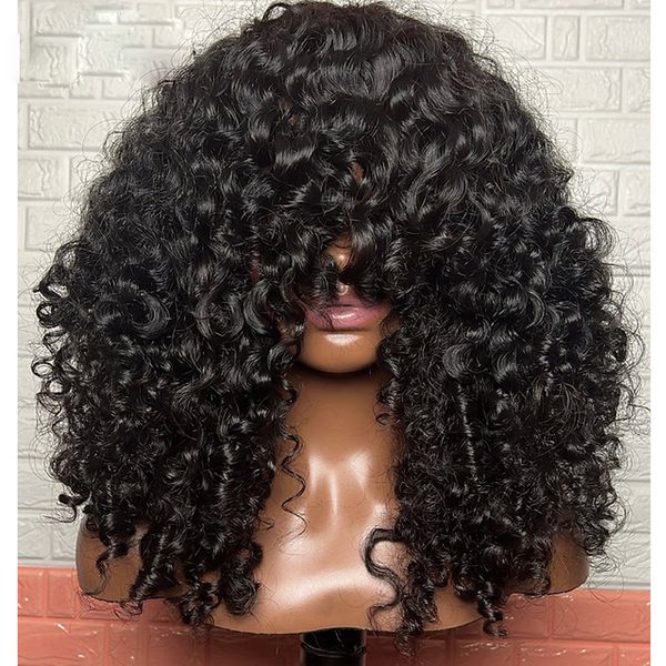 synthetic s natural black 26 inch long kinky curly machine with bangs for women high temperature fiber cosplay soft glueless daily p230629
synthetic s natural black 26 inch long kinky curly machine with bangs for women high temperature fiber cosplay soft glueless daily p230629