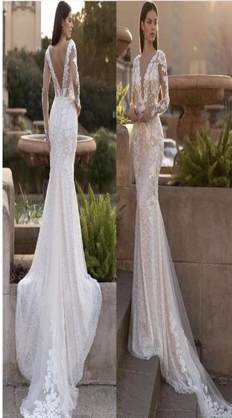 2022 luxury lace appliques sequins mermaid wedding dress vneck long sleeve backles sweep train bride gown vestidos de noiva bes122472625, White
2022 luxury lace appliques sequins mermaid wedding dress vneck long sleeve backles sweep train bride gown vestidos de noiva bes122472625, White
