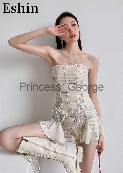 party dresses eshin 2023 summer new bandage corset cross backless tube beige bustiers trendy vintage fashion women clothes th1619 x0629, White;black
party dresses eshin 2023 summer new bandage corset cross backless tube beige bustiers trendy vintage fashion women clothes th1619 x0629, White;black