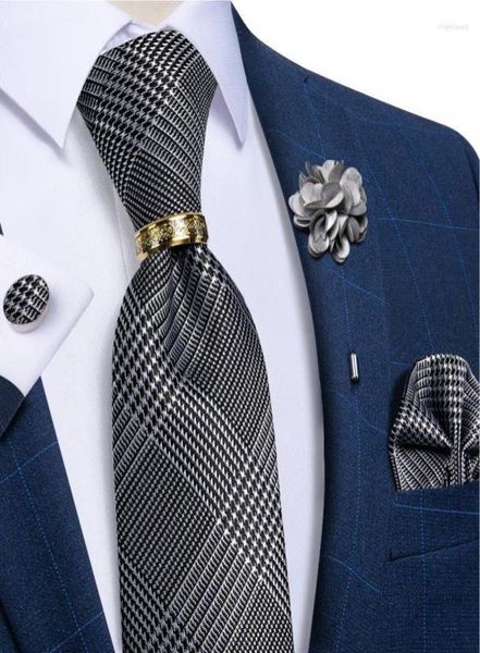 bow ties houndstooth black silver plaid mens wedding accessories silk necktie handkerchief cufflink set tie ring brooch gift for m5673460, Black;gray
bow ties houndstooth black silver plaid mens wedding accessories silk necktie handkerchief cufflink set tie ring brooch gift for m5673460, Black;gray