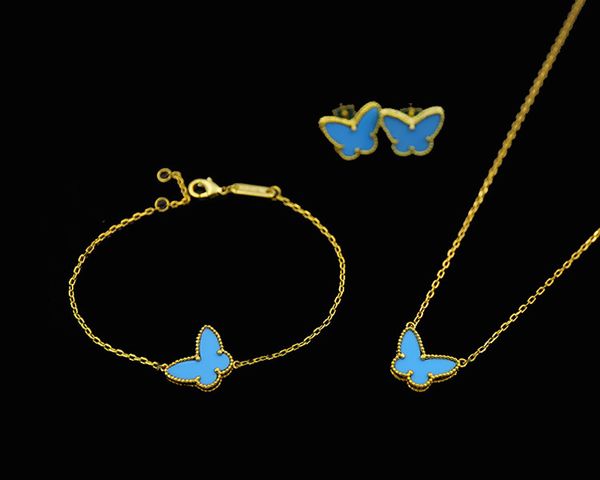 vintage lucky pendant necklace designer butterfly set 18k yellow gold plated white mother of pearl butterfly charm bracelet earrings chain c, Silver
vintage lucky pendant necklace designer butterfly set 18k yellow gold plated white mother of pearl butterfly charm bracelet earrings chain c, Silver