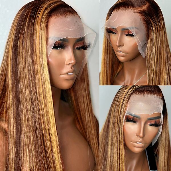 new design 26 inch highlight ombre straight 13x4 lace frontal wig brazilian human hair 4/27 colored bone lace wig for women, Black;brown
new design 26 inch highlight ombre straight 13x4 lace frontal wig brazilian human hair 4/27 colored bone lace wig for women, Black;brown