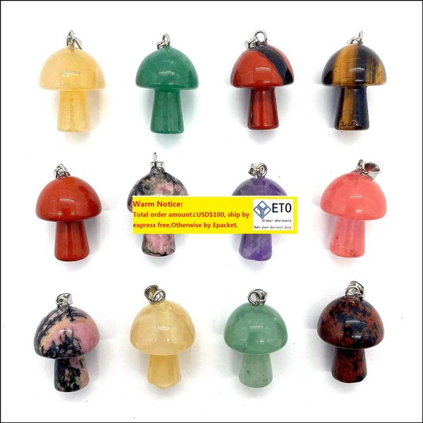 pendant necklaces stainless steel chain mushroom necklace natural stone crystal quartz healing energy for bdejewelry dhiou, Silver
pendant necklaces stainless steel chain mushroom necklace natural stone crystal quartz healing energy for bdejewelry dhiou, Silver