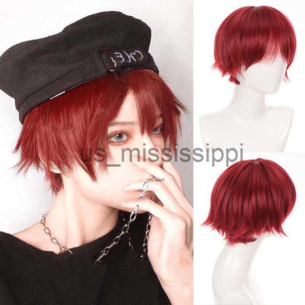 cosplay wigs ailiade fashion 12" short straight with bangs male boy synthetic red wigs for women men cosplay anime costume daily party, Black
cosplay wigs ailiade fashion 12" short straight with bangs male boy synthetic red wigs for women men cosplay anime costume daily party, Black