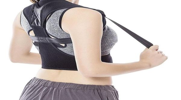 women men student back posture corrector shoulder brace spine support belt adjustable corset correction1716793, Black;blue
women men student back posture corrector shoulder brace spine support belt adjustable corset correction1716793, Black;blue