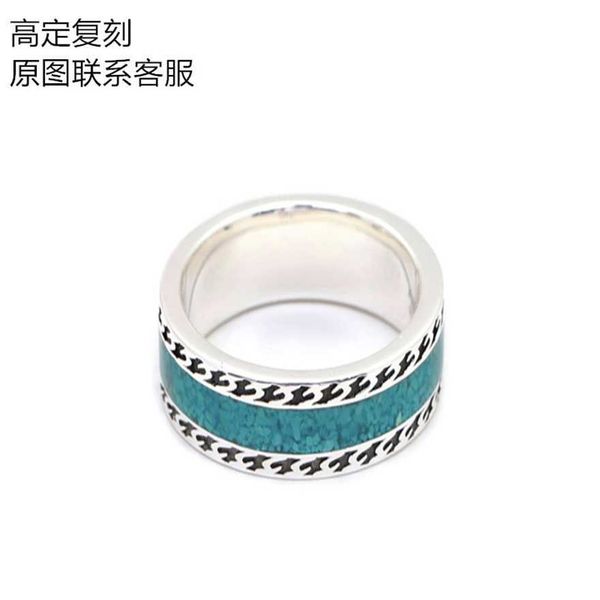 2023 gu jia's new 925 silver double light green enamel ring with male and female style interlocking
2023 gu jia's new 925 silver double light green enamel ring with male and female style interlocking