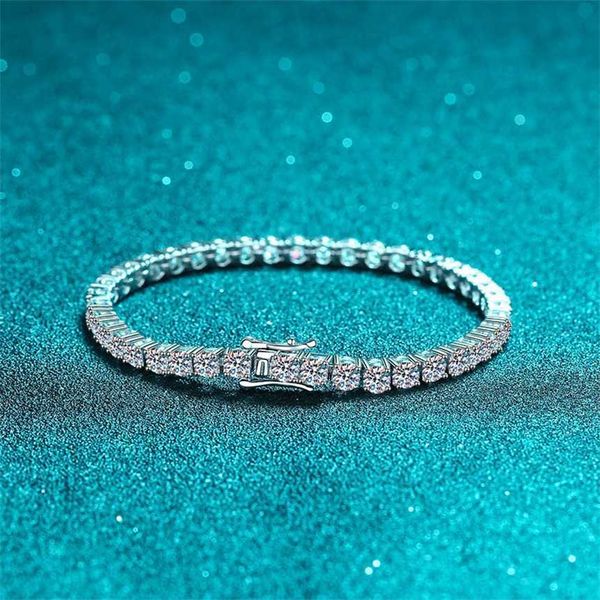 2023 xdy925 sterling silver women's pt950 gold plated full set with four claws 30 cent moissanite bracelet straight, Black
2023 xdy925 sterling silver women's pt950 gold plated full set with four claws 30 cent moissanite bracelet straight, Black