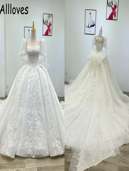 royal ball gown wedding dress with puff short sleeves princess formal ceremony church bridal gowns luxury pearls crystals beading 6199191, White
royal ball gown wedding dress with puff short sleeves princess formal ceremony church bridal gowns luxury pearls crystals beading 6199191, White