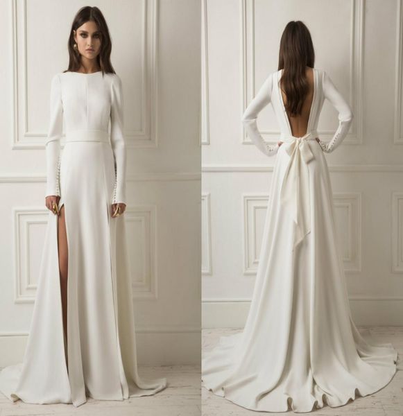2018 dream lihi hod country wedding dresses backless sweep train simple long sleeve bridal dress popular satin plus size wed3349675, White
2018 dream lihi hod country wedding dresses backless sweep train simple long sleeve bridal dress popular satin plus size wed3349675, White