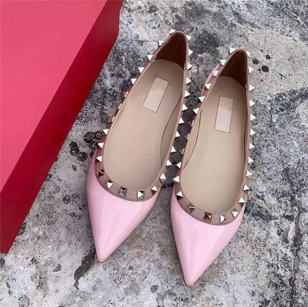designer shoes shoes flat shoes women patent leather pointed toe slip on for women ladies party rivet zapatos de mujer, Black
designer shoes shoes flat shoes women patent leather pointed toe slip on for women ladies party rivet zapatos de mujer, Black