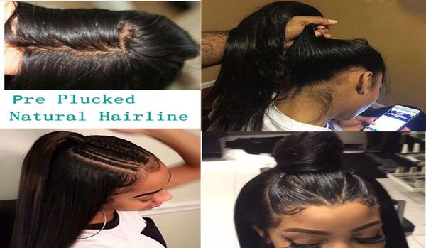 human hair full lace wigs pre plucked natural hairline with baby hair straight brazilian remy hair wigs bleached knots7265849, Black
human hair full lace wigs pre plucked natural hairline with baby hair straight brazilian remy hair wigs bleached knots7265849, Black