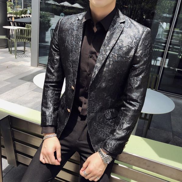 mens black suit british style casual suits for men leather fabric pattern printing actor singer performing men suit jacket7458220, Black;gray
mens black suit british style casual suits for men leather fabric pattern printing actor singer performing men suit jacket7458220, Black;gray