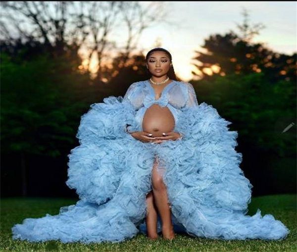sky blue illusion ruffles tulle long sleeve women winter kimono pregnant party sleepwear women bathrobe sheer nightgown robe 5874689, White
sky blue illusion ruffles tulle long sleeve women winter kimono pregnant party sleepwear women bathrobe sheer nightgown robe 5874689, White