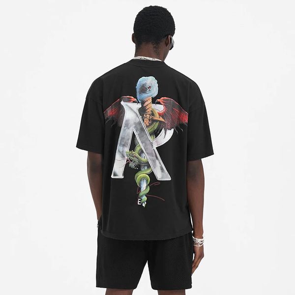 23ss new woman men's t-shirts high end classic skeleton devil sword printing tee vintage summer beach breathable street fashion casual, White;black
23ss new woman men's t-shirts high end classic skeleton devil sword printing tee vintage summer beach breathable street fashion casual, White;black