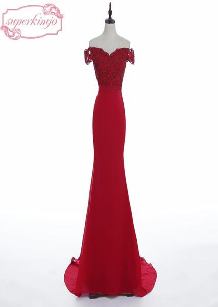 real off the shoulder prom dresses 2017 lace appliques sequins beading chiffon mermaid court train dark red long evening dresses5008133, Black
real off the shoulder prom dresses 2017 lace appliques sequins beading chiffon mermaid court train dark red long evening dresses5008133, Black