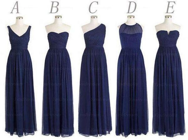 custom made 5 styles long bridesmaid dresses a line back zipper floor length navy blue chiffon ruched prom evening party dre4506086, White;pink
custom made 5 styles long bridesmaid dresses a line back zipper floor length navy blue chiffon ruched prom evening party dre4506086, White;pink