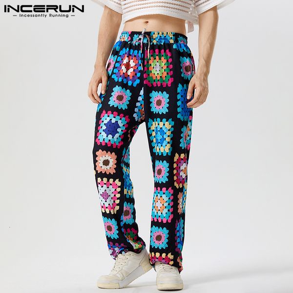 men's pants incerun american style pantalons men's tracery plaid pattern trousers stylish male all-match fitted drawstring pants s, Black
men's pants incerun american style pantalons men's tracery plaid pattern trousers stylish male all-match fitted drawstring pants s, Black