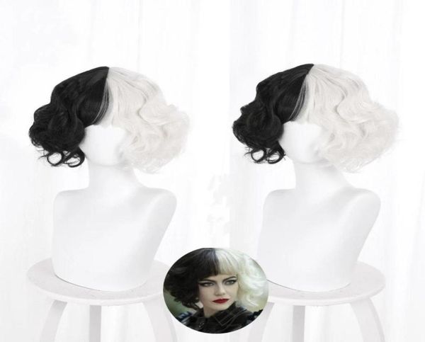 synthetic wigs mcoser cruella de vil kuila half black a hundred small short curly cos wig caps for making danganronpa3216418
synthetic wigs mcoser cruella de vil kuila half black a hundred small short curly cos wig caps for making danganronpa3216418