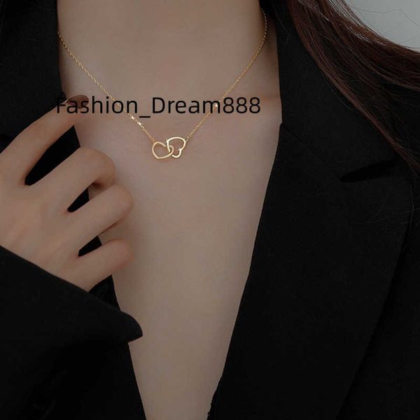 double heart necklace for women girls clavicle chain interlocking hollow heart pendant necklace engagement jewelry, Silver
double heart necklace for women girls clavicle chain interlocking hollow heart pendant necklace engagement jewelry, Silver