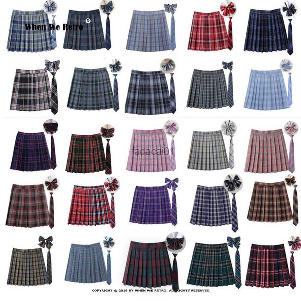 35 colors summer plaid pleated skirt with necktie bowtie korean jk skirt uniform japanese school preppy a line mini skirts rs185 l230621, Black
35 colors summer plaid pleated skirt with necktie bowtie korean jk skirt uniform japanese school preppy a line mini skirts rs185 l230621, Black