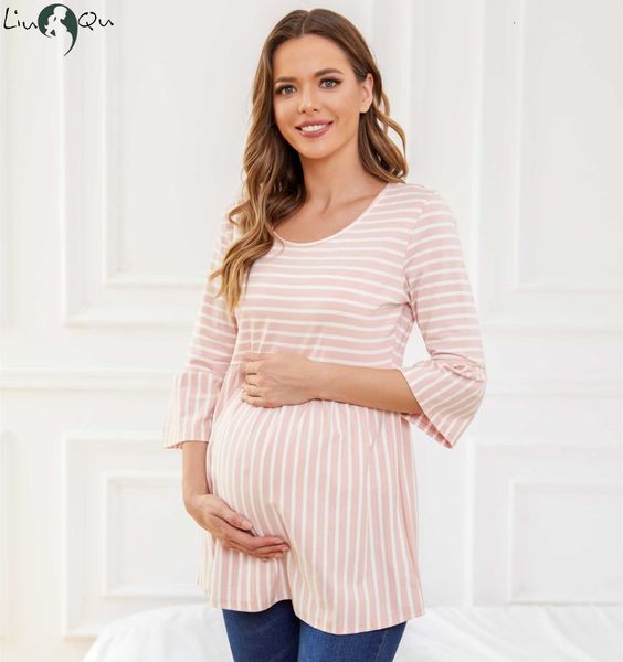 maternity tees liu qu womens casual striped pregnant shirt peplum 34 ruffle sleeve ultra soft pregnancy blouse clothing 230628, White
maternity tees liu qu womens casual striped pregnant shirt peplum 34 ruffle sleeve ultra soft pregnancy blouse clothing 230628, White