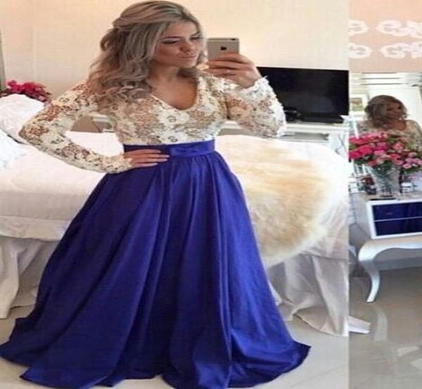 royal blue modest prom dresses with long sleeves v neck pearls illusion back lace taffeta elegant teens prom gowns full sleeves ch3490581, Black
royal blue modest prom dresses with long sleeves v neck pearls illusion back lace taffeta elegant teens prom gowns full sleeves ch3490581, Black
