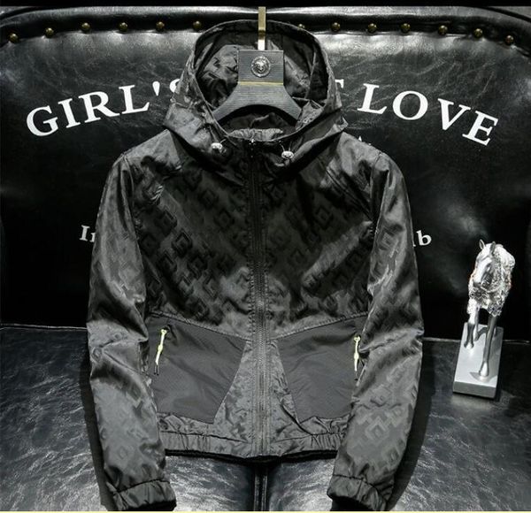 european station 2023 men's spring and autumn new hooded jacket fashion trend printing casual coat, Black;brown
european station 2023 men's spring and autumn new hooded jacket fashion trend printing casual coat, Black;brown