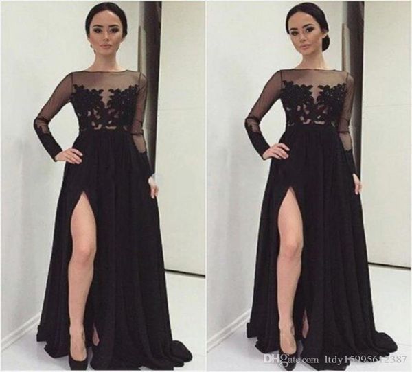 dress robes de party in the middle east 2019 women longsleeved dress lace applique chiffon formal evening dress 0406238222, Black;red
dress robes de party in the middle east 2019 women longsleeved dress lace applique chiffon formal evening dress 0406238222, Black;red