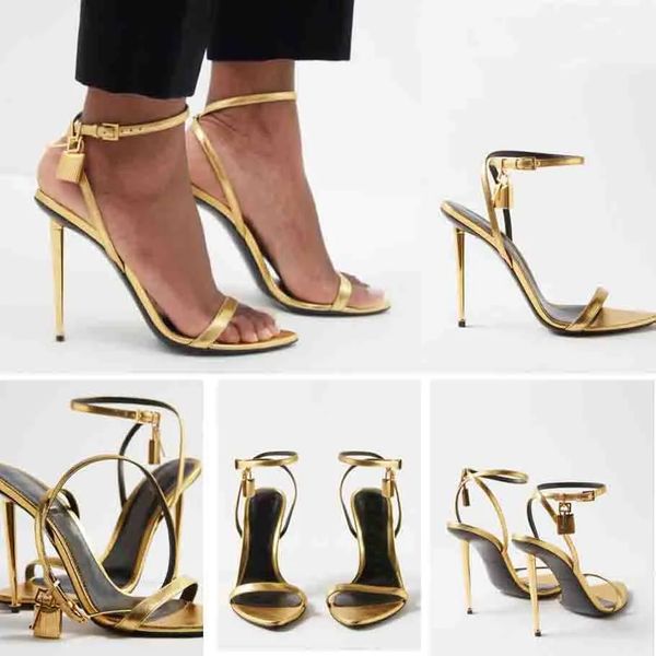 luxury designer brands padlock sandal womens high heels strap pointy toe tom- sandal naked gold metallic-leather heeled sandals wedding part, Black
luxury designer brands padlock sandal womens high heels strap pointy toe tom- sandal naked gold metallic-leather heeled sandals wedding part, Black