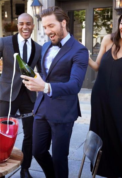 brand new blue men wedding tuxedos excellent groom tuxedos peak lapel two button slim fit men blazer 2 piece suitjacketpantstie4438165, Black;gray
brand new blue men wedding tuxedos excellent groom tuxedos peak lapel two button slim fit men blazer 2 piece suitjacketpantstie4438165, Black;gray