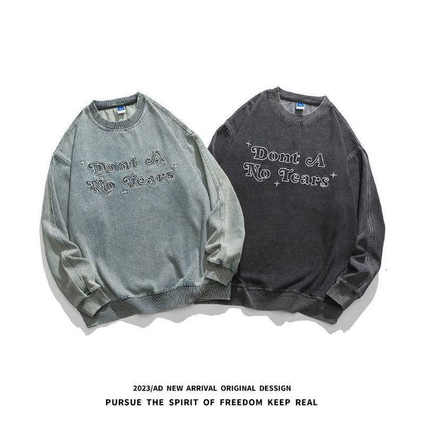 high end men's trendy denim sweater spring and autumn styles washed made old embroidery american style bf street pullover jacket, Black
high end men's trendy denim sweater spring and autumn styles washed made old embroidery american style bf street pullover jacket, Black