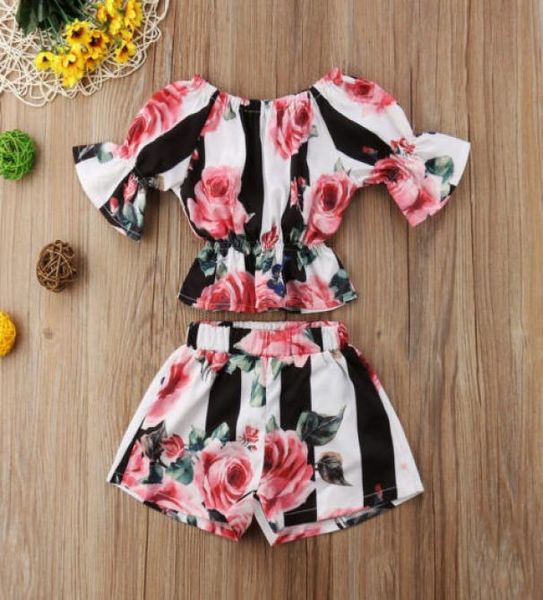 2pcs toddler kids girls designer clothes set stripe floral tunic shorts outfits set clothes 16y4304645, White
2pcs toddler kids girls designer clothes set stripe floral tunic shorts outfits set clothes 16y4304645, White