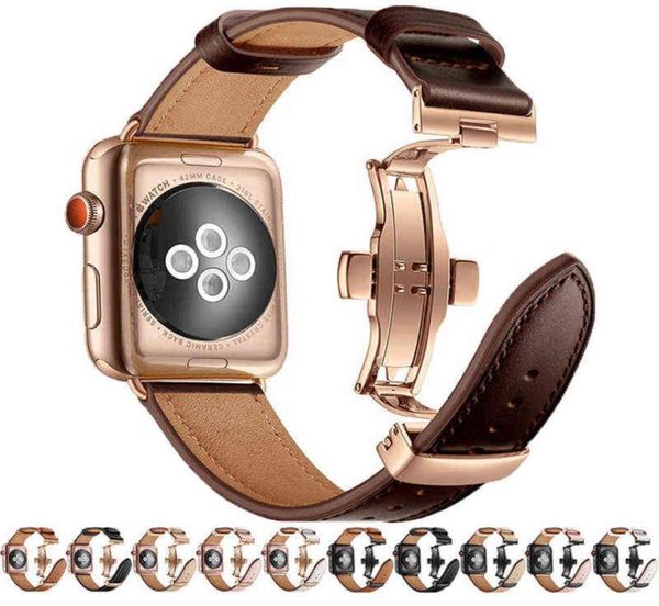 genuine leather strap for apple watch band 45mm 41mm 44mm 40mm 42mm 38mm butterfly clasp correa bracelet iwatch 4 5 6 se 7 band9200012, Black;brown
genuine leather strap for apple watch band 45mm 41mm 44mm 40mm 42mm 38mm butterfly clasp correa bracelet iwatch 4 5 6 se 7 band9200012, Black;brown