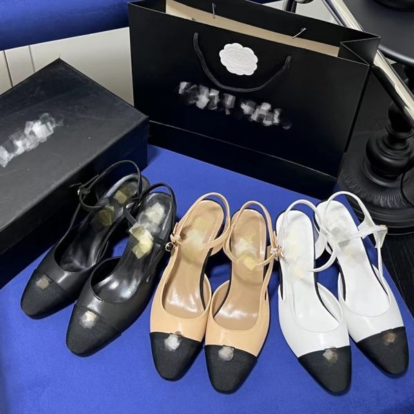 famous brand interlocking c high heels sandals chan c ladies dress shoes slingback sandal spring autumn round toe slipper black white brown
famous brand interlocking c high heels sandals chan c ladies dress shoes slingback sandal spring autumn round toe slipper black white brown