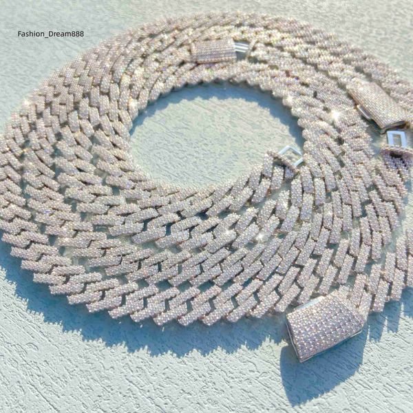 two rows moissanite diamond hip hop iced out jewelry necklaces for women fantasy 925 sterling silver cuban link chain
two rows moissanite diamond hip hop iced out jewelry necklaces for women fantasy 925 sterling silver cuban link chain