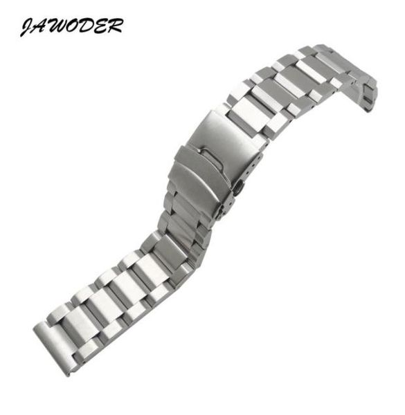 jawoder watch band 18 20 22 24mm men pure solid stainless steel brushed watch strap deployment buckle bracelets3121814, Black;brown 
jawoder watch band 18 20 22 24mm men pure solid stainless steel brushed watch strap deployment buckle bracelets3121814, Black;brown