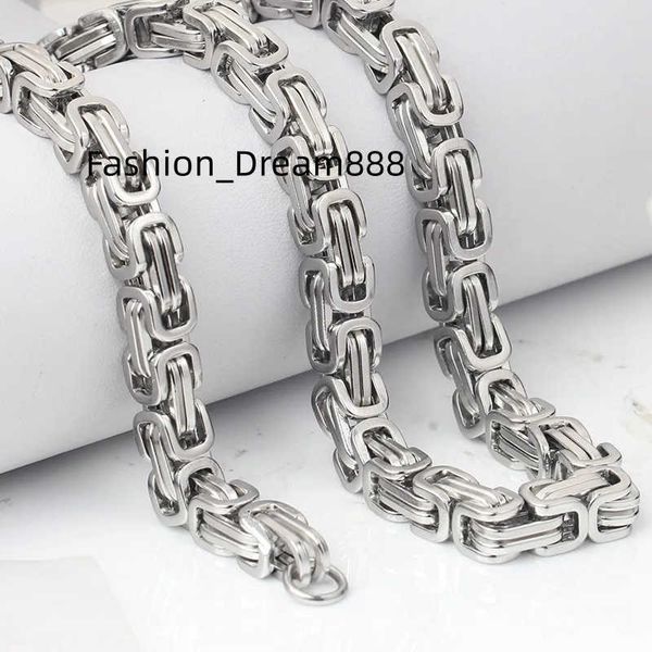 2023 new fashion punk stainless steel 5mm 6mm hip hop bike link king emperor byzantine chain necklaces man, Silver
2023 new fashion punk stainless steel 5mm 6mm hip hop bike link king emperor byzantine chain necklaces man, Silver