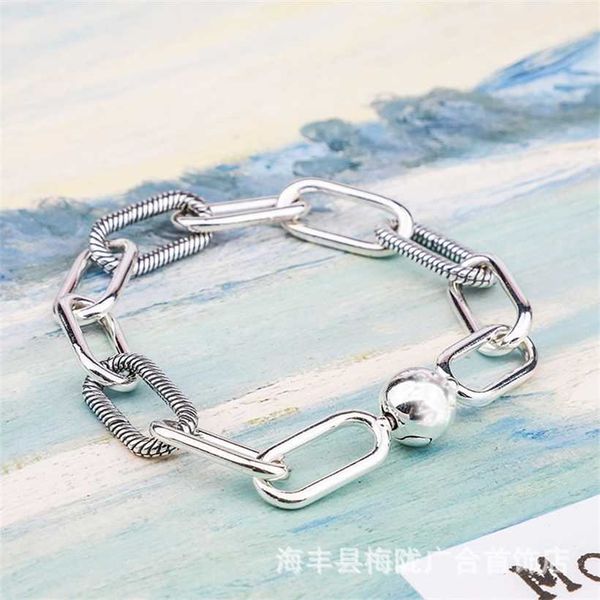 2023 panjiame series pure s925 intertwined diy silver beads me small accessory bracelet, Black
2023 panjiame series pure s925 intertwined diy silver beads me small accessory bracelet, Black