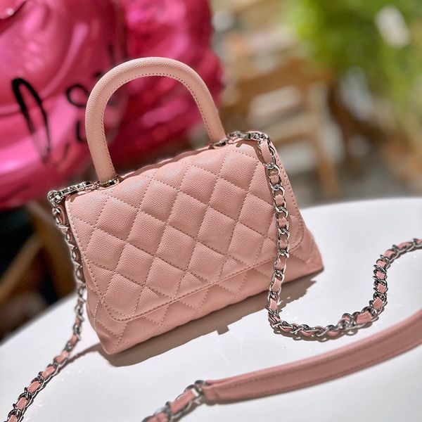 womens classic mini co handle tote caviar leather shoulder bag calfskin silver metal hardware matelasse chain crossbody shoulder pochette ha
womens classic mini co handle tote caviar leather shoulder bag calfskin silver metal hardware matelasse chain crossbody shoulder pochette ha