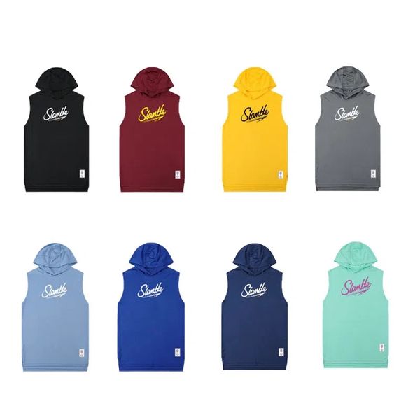 slamble solid color vest sports t-shirt men's quick dry sweat hooded sunscreen american shooting basketball wear fitness clothes, Black
slamble solid color vest sports t-shirt men's quick dry sweat hooded sunscreen american shooting basketball wear fitness clothes, Black