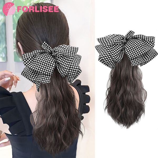 lace wigs bangs for long wavy straight claw clip on tail hair synthetic for women tail hairpiece 230629, Black;brown
lace wigs bangs for long wavy straight claw clip on tail hair synthetic for women tail hairpiece 230629, Black;brown