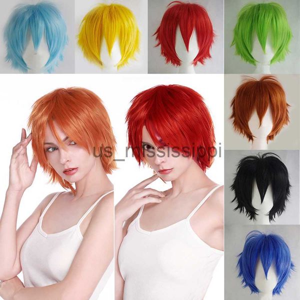 cosplay wigs hairro short cosplay wig red pink blue brown white grey hair wigs synthetic straight costume wig for christmas party x0630, Black
cosplay wigs hairro short cosplay wig red pink blue brown white grey hair wigs synthetic straight costume wig for christmas party x0630, Black