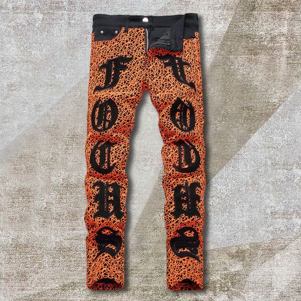 men s jeans 2023 male contrasting spider web letter embroidery jean hip hop style trousers for men pantalon vaqueros hombre 230629, Blue
men s jeans 2023 male contrasting spider web letter embroidery jean hip hop style trousers for men pantalon vaqueros hombre 230629, Blue