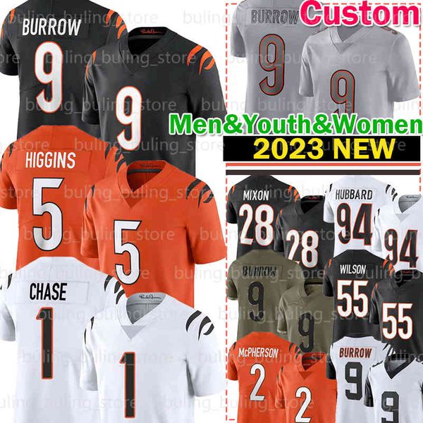 9 joe burrow 5 tee higgins football jersey 55 logan wilson jamarr chase sam hubbard tyler boyd evan mcpherson cincinnatis bengals mixon germ, Black;red
9 joe burrow 5 tee higgins football jersey 55 logan wilson jamarr chase sam hubbard tyler boyd evan mcpherson cincinnatis bengals mixon germ, Black;red