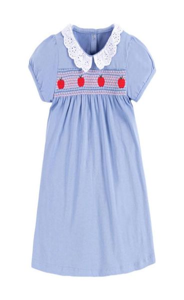little maven new summer kids cute light blue peter pan collar red apple girls 27yrs lantern sleeve cotton knitted smock dresses q2966444, Red;yellow
little maven new summer kids cute light blue peter pan collar red apple girls 27yrs lantern sleeve cotton knitted smock dresses q2966444, Red;yellow