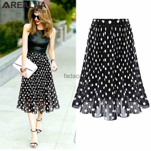black white women's tulle polka dot chiffon pleated skirt summer skirts womens harajuku korean fashion midi flared skirt women l230621
black white women's tulle polka dot chiffon pleated skirt summer skirts womens harajuku korean fashion midi flared skirt women l230621