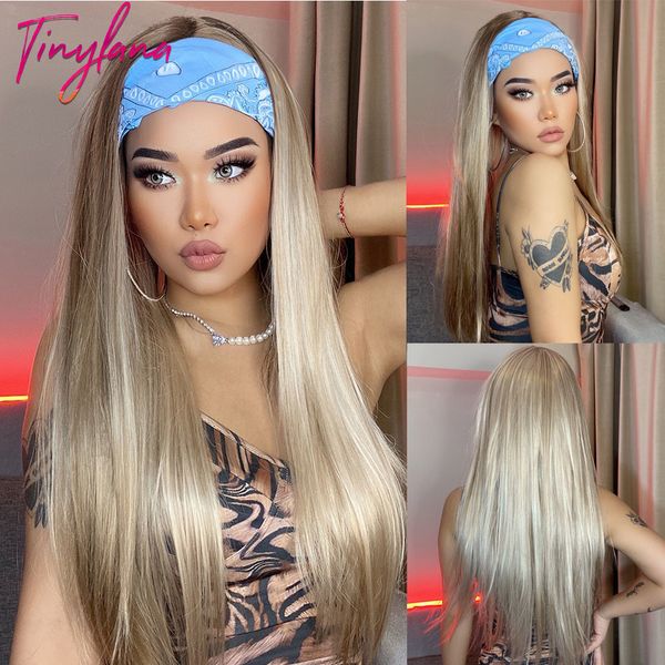 synthetic s long straight headband light blonde brown women's bohemian fake hair for black women heat resistant 230629
synthetic s long straight headband light blonde brown women's bohemian fake hair for black women heat resistant 230629