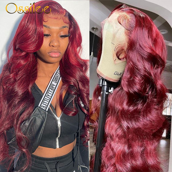 99j burgundy body wave lace front human hair wigs 13x4 lace frontal wig highlight transparent lace wigs for women human hair, Black;brown
99j burgundy body wave lace front human hair wigs 13x4 lace frontal wig highlight transparent lace wigs for women human hair, Black;brown
