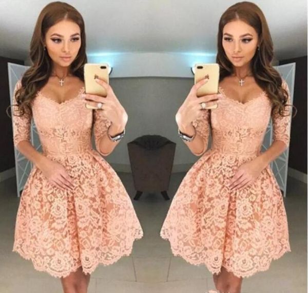 2019 new sweet v neck full lace short homecoming dresses half sleeves zipper back mini short cocktail party dresses2636648, Blue;pink
2019 new sweet v neck full lace short homecoming dresses half sleeves zipper back mini short cocktail party dresses2636648, Blue;pink