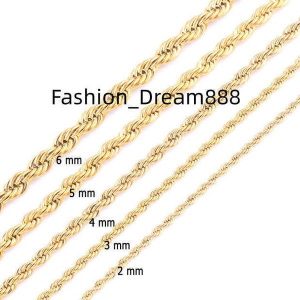 gold plated rope chain stainless steel necklace for women men golden fashion twisted rope chains jewelry gift 2 3 4 5 6 7mm, Silver
gold plated rope chain stainless steel necklace for women men golden fashion twisted rope chains jewelry gift 2 3 4 5 6 7mm, Silver